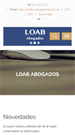 Mobile Screenshot of loab-abogados.com