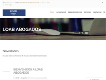 Tablet Screenshot of loab-abogados.com